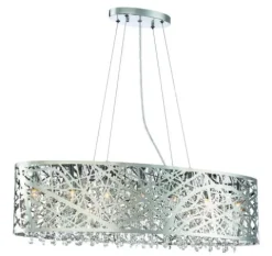 Best Deal Patriot Lighting® Elegant Home Braylen Chrome 7 Light Island Light