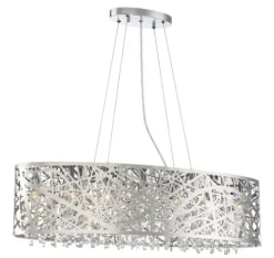 Best Deal Patriot Lighting® Elegant Home Braylen Chrome 7 Light Island Light