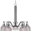Best Deal Patriot Lighting® Dynasty 5-Light Brushed Nickel Chandelier