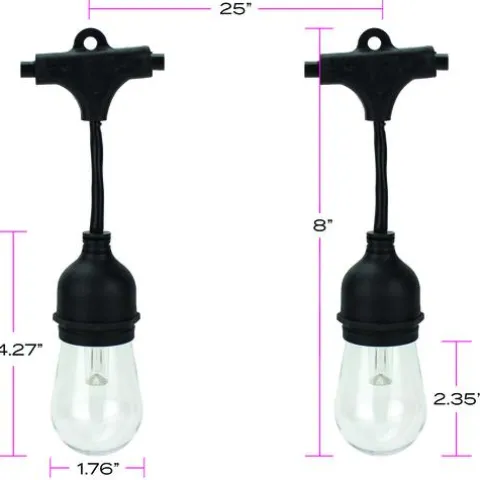 Best Deal Patriot Lighting® 36′ Plug-In 18-Light Integrated Led Color-Changing String Light