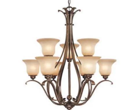 Best Deal Patriot Lighting® Verona 9-Light Royal Bronze Chandelier