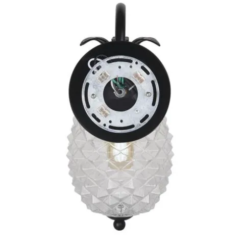 Best Deal Patriot Lighting® Pineapple Matte Black Outdoor Wall Light