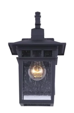 Best Deal Patriot Lighting® Michee Black Outdoor Wall Light