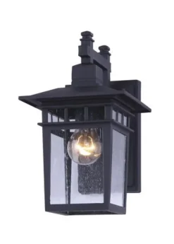 Best Deal Patriot Lighting® Michee Black Outdoor Wall Light