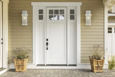Best Deal Patriot Lighting® Hazel White Outdoor Wall Light