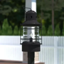 Best Deal Patriot Lighting® Hyannis Textured Black Outdoor Post Light