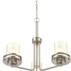 Best Deal Patriot Lighting® Joska 3-Light Brushed Nickel Chandelier