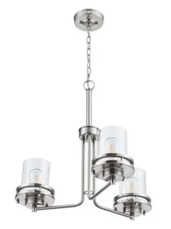 Best Deal Patriot Lighting® Joska 3-Light Brushed Nickel Chandelier