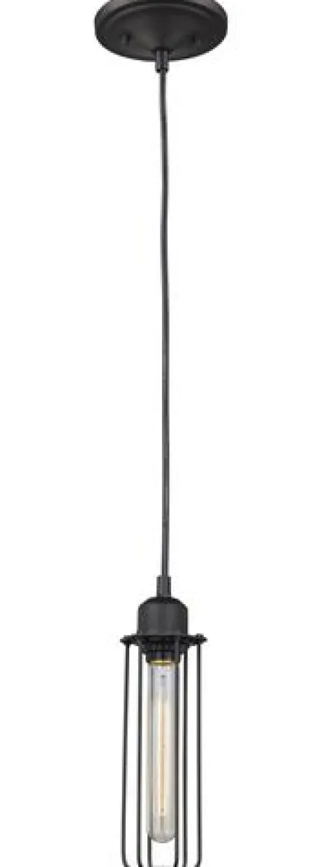 Best Deal Patriot Lighting® Channing Oil-Rubbed Bronze 1-Light Mini Pendant