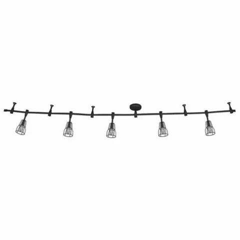 Best Deal Patriot Lighting® Alexio Black 5-Light Flexible Track Light