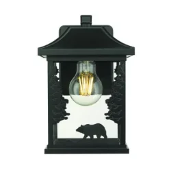 Best Pirce Patriot Lighting® Bear Black Outdoor Wall Light