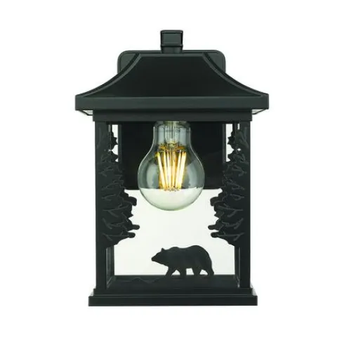 Best Pirce Patriot Lighting® Bear Black Outdoor Wall Light
