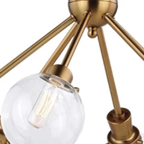 Best Pirce Patriot Lighting® Atom Golden 6-Light Chandelier