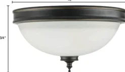 Best Pirce Patriot Lighting® Cacie Bronze Led Flush Mount Ceiling Light 2 Pack