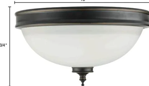 Best Pirce Patriot Lighting® Cacie Bronze Led Flush Mount Ceiling Light 2 Pack