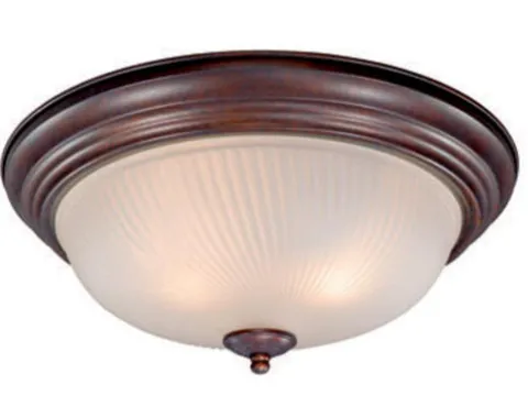 Best Pirce Patriot Lighting® Galaxy Weathered Patina 2-Light Flush Mount Ceiling Light