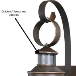 Best Pirce Patriot Lighting® Dualux® Chatham Burnished Bronze Outdoor Wall Light