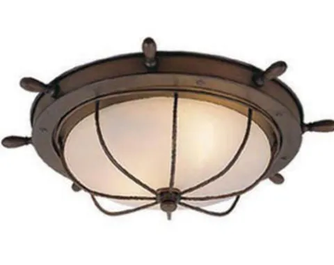 Best Pirce Patriot Lighting® Orleans Antique Red Copper 2-Light Ceiling Light