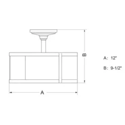 Best Pirce Patriot Lighting® Akron Oil Rubbed Bronze Semi-Flush Mount Ceiling Light