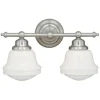 Best Pirce Patriot Lighting® Huntley Satin Nickel 2 Light Vanity Light