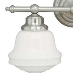 Best Pirce Patriot Lighting® Huntley Satin Nickel 2 Light Vanity Light