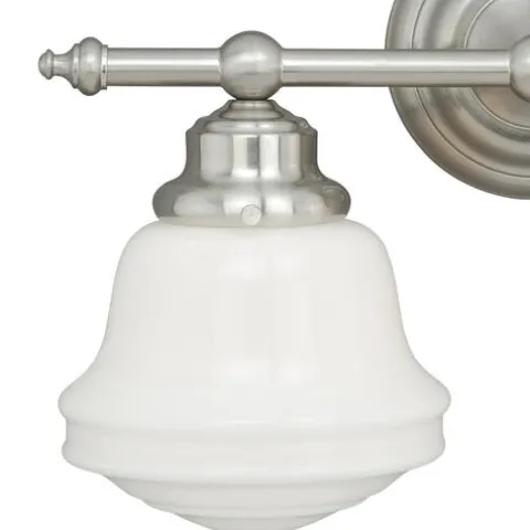 Best Pirce Patriot Lighting® Huntley Satin Nickel 2 Light Vanity Light