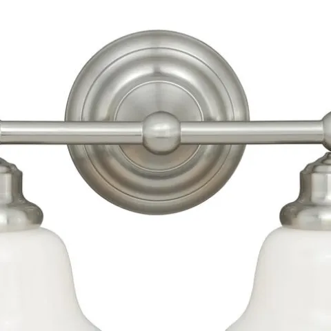 Best Pirce Patriot Lighting® Huntley Satin Nickel 2 Light Vanity Light