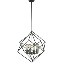 Best Pirce Patriot Lighting® Balou Warm Pewter 4-Light Pendant