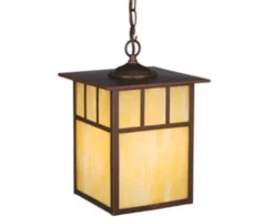 Best Pirce Patriot Lighting® Mission 13″ Burnished Bronze Outdoor Pendant Light