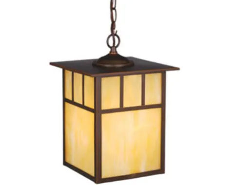 Best Pirce Patriot Lighting® Mission 13″ Burnished Bronze Outdoor Pendant Light