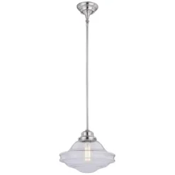 Best Pirce Patriot Lighting® Huntley Satin Nickel 1 Light Pendant