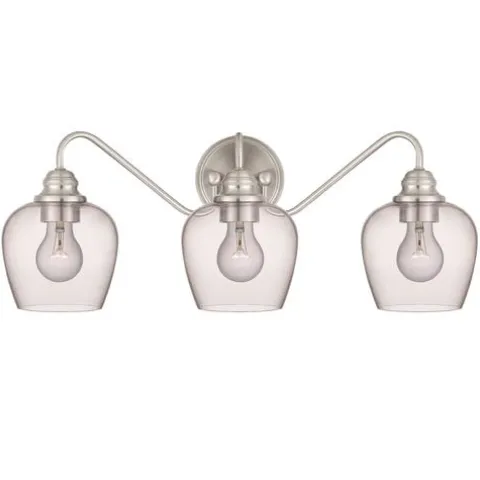 Best Pirce Patriot Lighting® Shira Brushed Nickel 3-Light Vanity Light