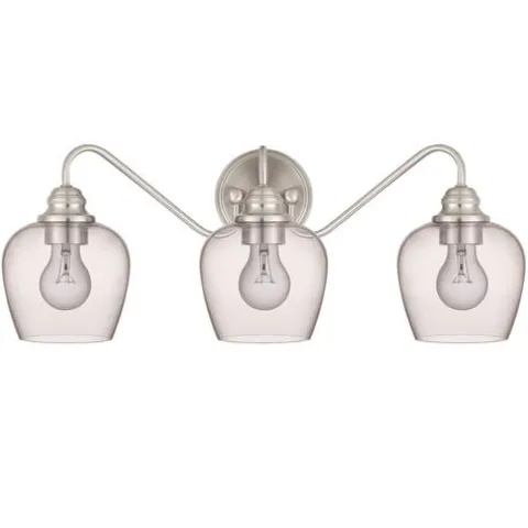 Best Pirce Patriot Lighting® Shira Brushed Nickel 3-Light Vanity Light