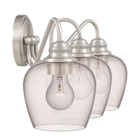 Best Pirce Patriot Lighting® Shira Brushed Nickel 3-Light Vanity Light