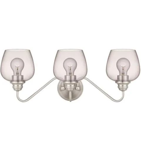 Best Pirce Patriot Lighting® Shira Brushed Nickel 3-Light Vanity Light