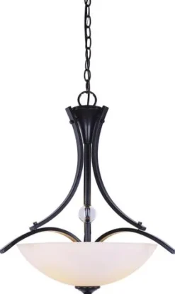 Best Pirce Patriot Lighting® Chantelle Matte Black 3-Light Pendant