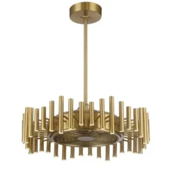 Best Pirce Patriot Lighting™ Venise 30″ Brushed Gold Fandelier