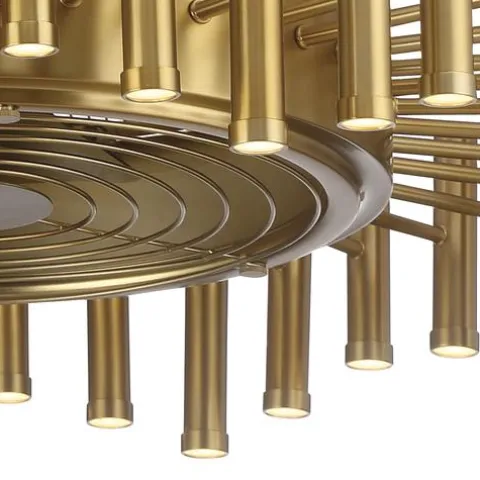 Best Pirce Patriot Lighting™ Venise 30″ Brushed Gold Fandelier