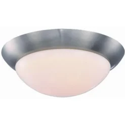 Best Pirce Patriot Lighting® Glen Brushed Nickel Led Flush Mount Ceiling Light 2-Pack