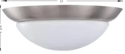 Best Pirce Patriot Lighting® Glen Brushed Nickel Led Flush Mount Ceiling Light 2-Pack