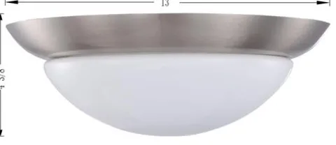 Best Pirce Patriot Lighting® Glen Brushed Nickel Led Flush Mount Ceiling Light 2-Pack