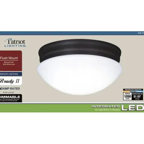 Best Pirce Patriot Lighting® Brady Ii Bronze Integrated Led Flush Mount Ceiling Light