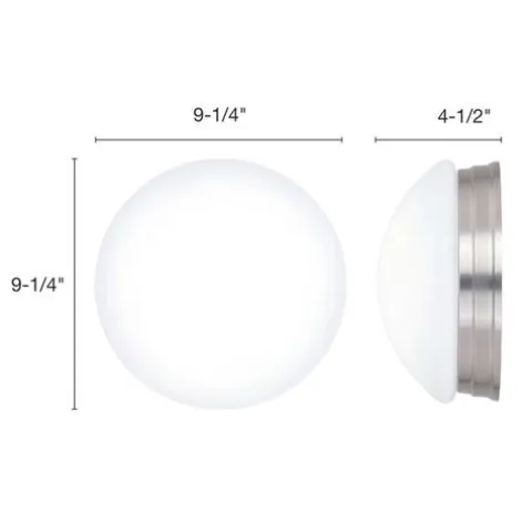 Best Pirce Patriot Lighting® Brady Ii Brushed Nickel Integrated Led Flush Mount Ceiling Light