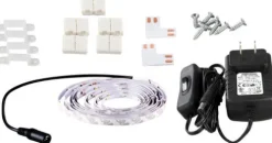 Best Pirce Patriot Lighting® 16.4′ White Flexible Plug-In Led Tape Light