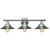 Best Reviews Of Patriot Lighting® Denzel Brushed Nickel 3-Light Vanity Light