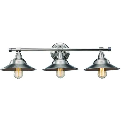 Best Reviews Of Patriot Lighting® Denzel Brushed Nickel 3-Light Vanity Light