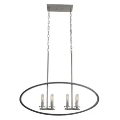 Best Reviews Of Patriot Lighting Elegant Home Patriot Lighting® Elegant Home Della Black And Brushed Nickel 8 Light Island Light