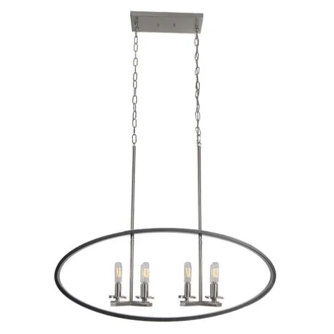 Best Reviews Of Patriot Lighting Elegant Home Patriot Lighting® Elegant Home Della Black And Brushed Nickel 8 Light Island Light