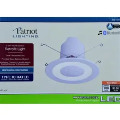 Best Reviews Of Patriot Lighting® 6″ Integrated Led Speaker Retrofit Recessed Downlight
