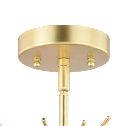 Best Reviews Of Patriot Lighting® Nikko Gold Semi-Flush Mount Ceiling Light